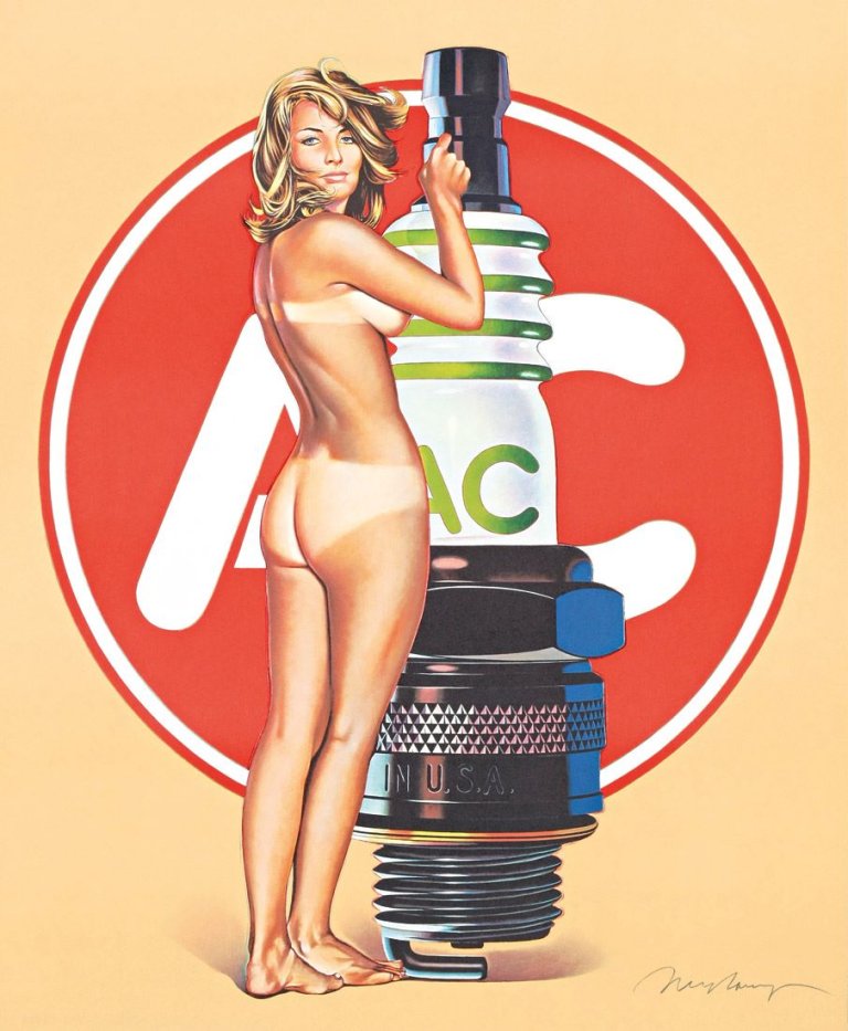 Auf diesem Bild ist das folgende Kunstwerk zu sehen: Mel Ramos. „A.C. Annie“. 1971.