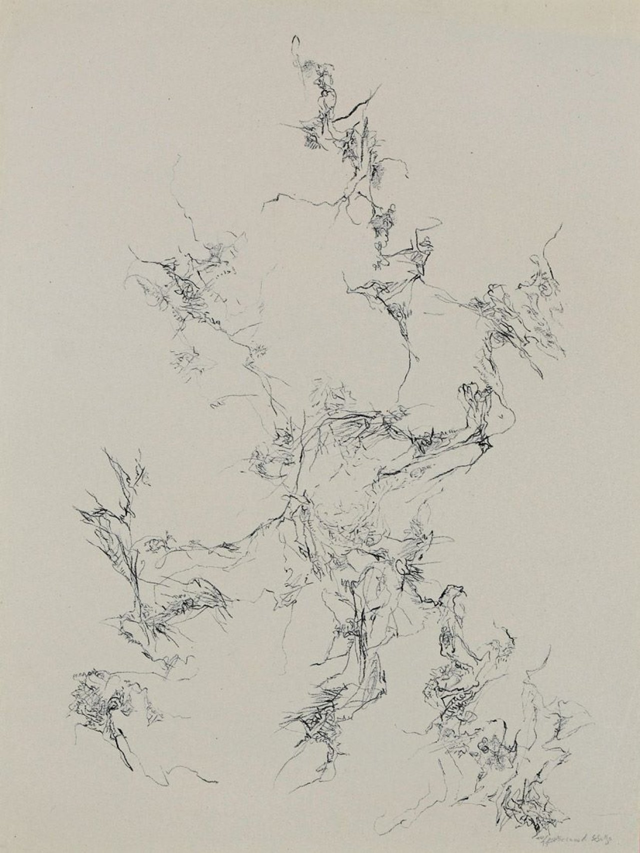 Auf diesem Bild ist das folgende Kunstwerk zu sehen: Bernard Schultze. „10/15/58“. 1958.