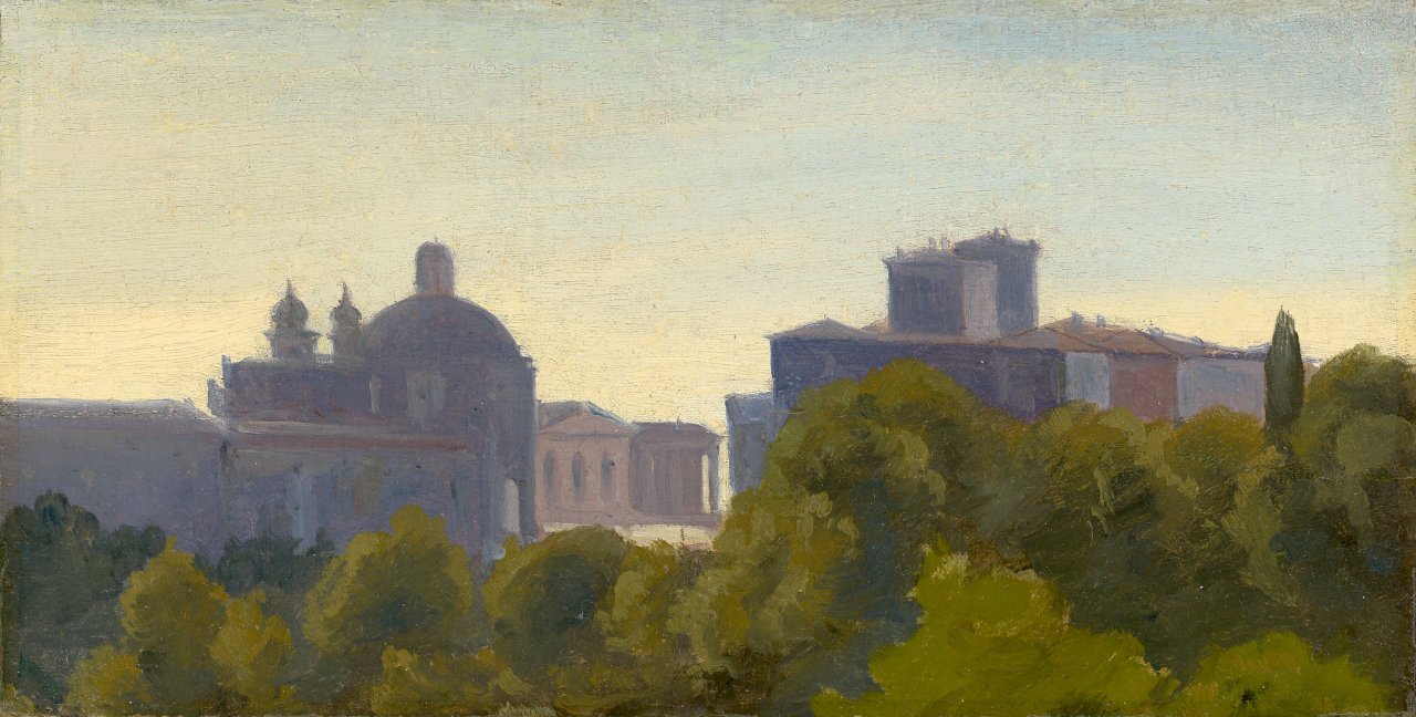 This picture shows the following artwork:  French, circa 1860. Studie aus Ariccia.