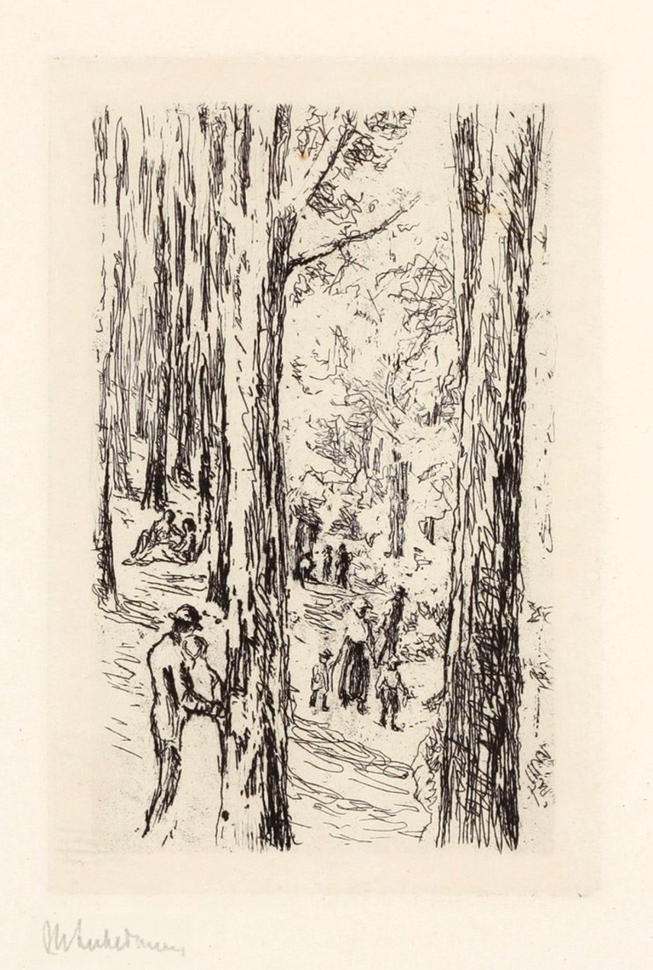 This picture shows the following artwork: Max Liebermann. „Frühling im Grunewald“. 1922.