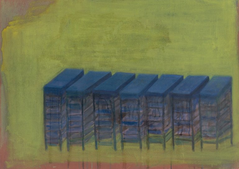 Auf diesem Bild ist das folgende Kunstwerk zu sehen: Guillermo Kuitca. „UNTITLED“. 1993.