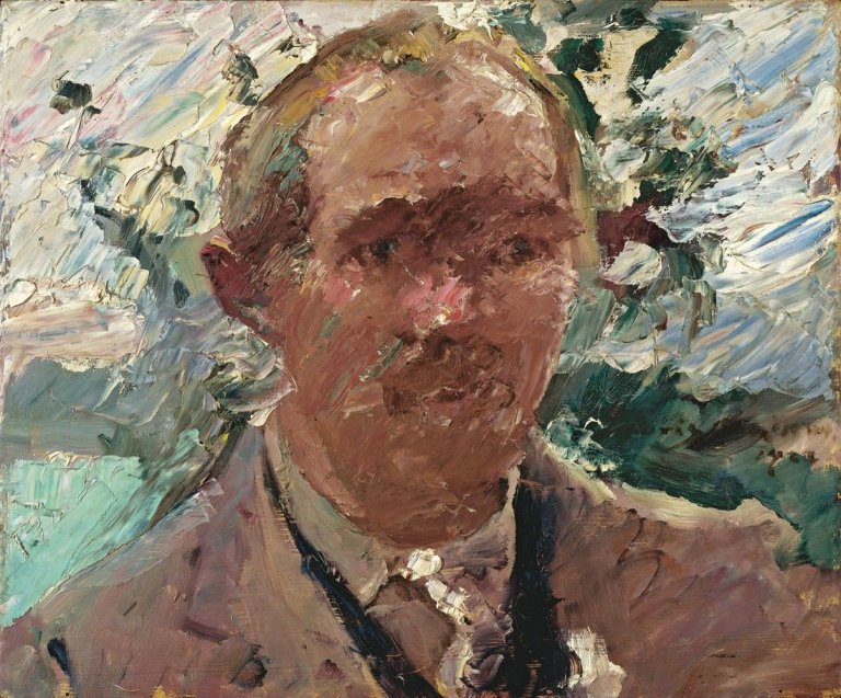This picture shows the following artwork: Lovis Corinth. „Selbstporträt am Walchensee“. 1922.