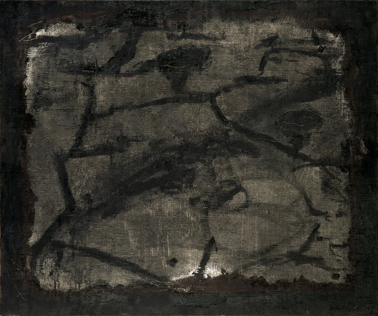 Auf diesem Bild ist das folgende Kunstwerk zu sehen: Bernd Koberling. „Grauzone“. 1990.