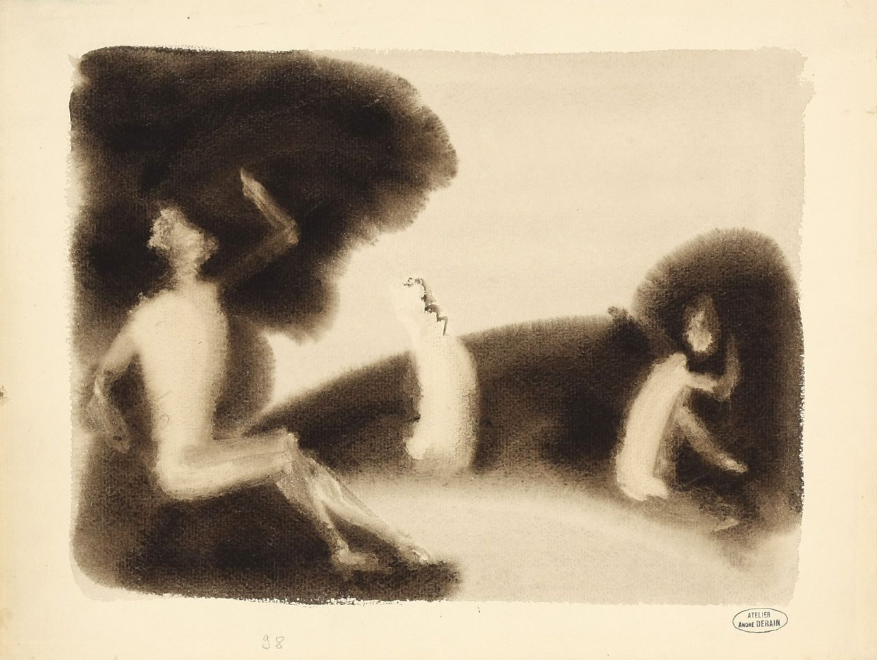 Auf diesem Bild ist das folgende Kunstwerk zu sehen: André Derain. Drei Badende.