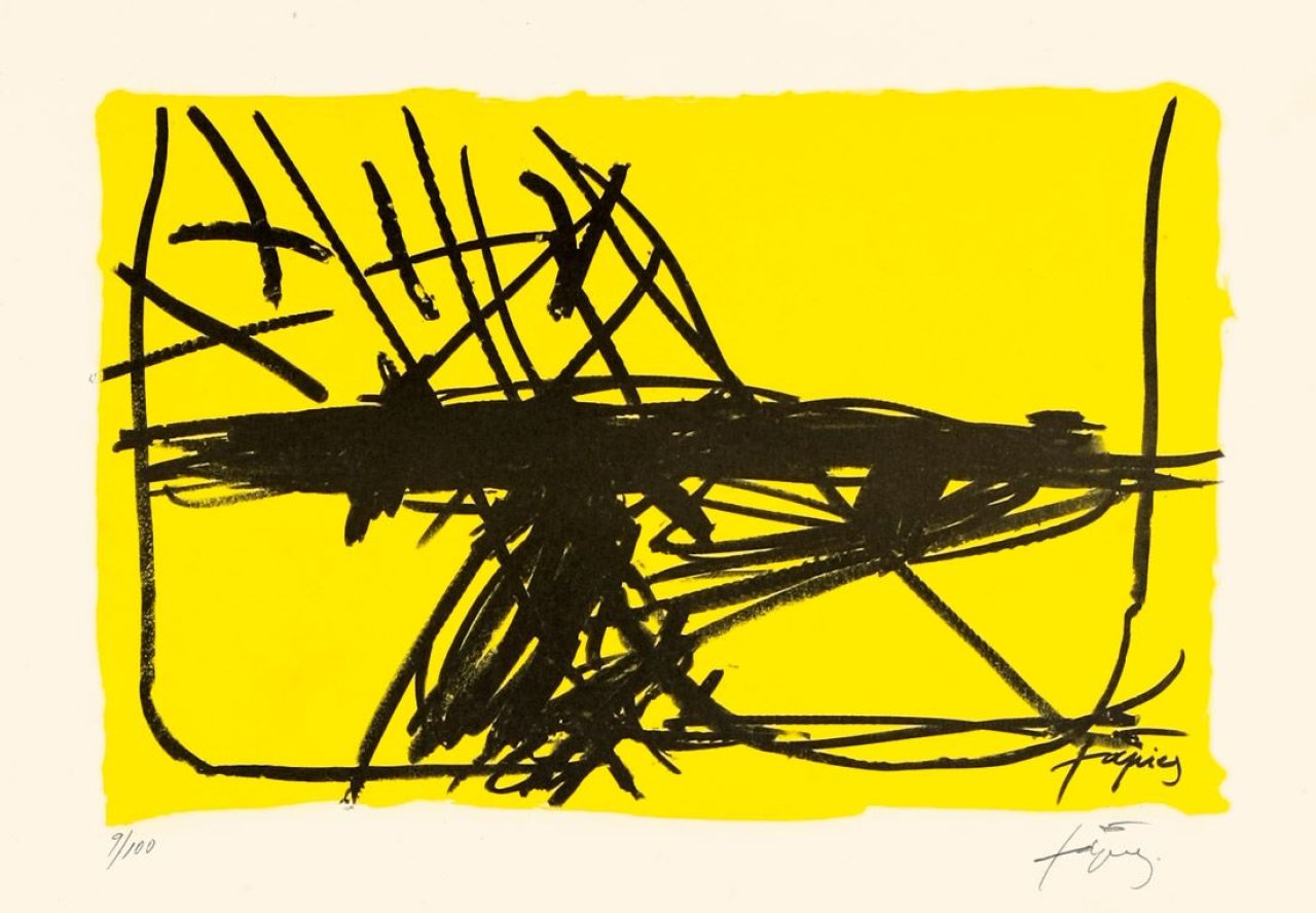 This picture shows the following artwork: Antoni Tàpies. Untitled.