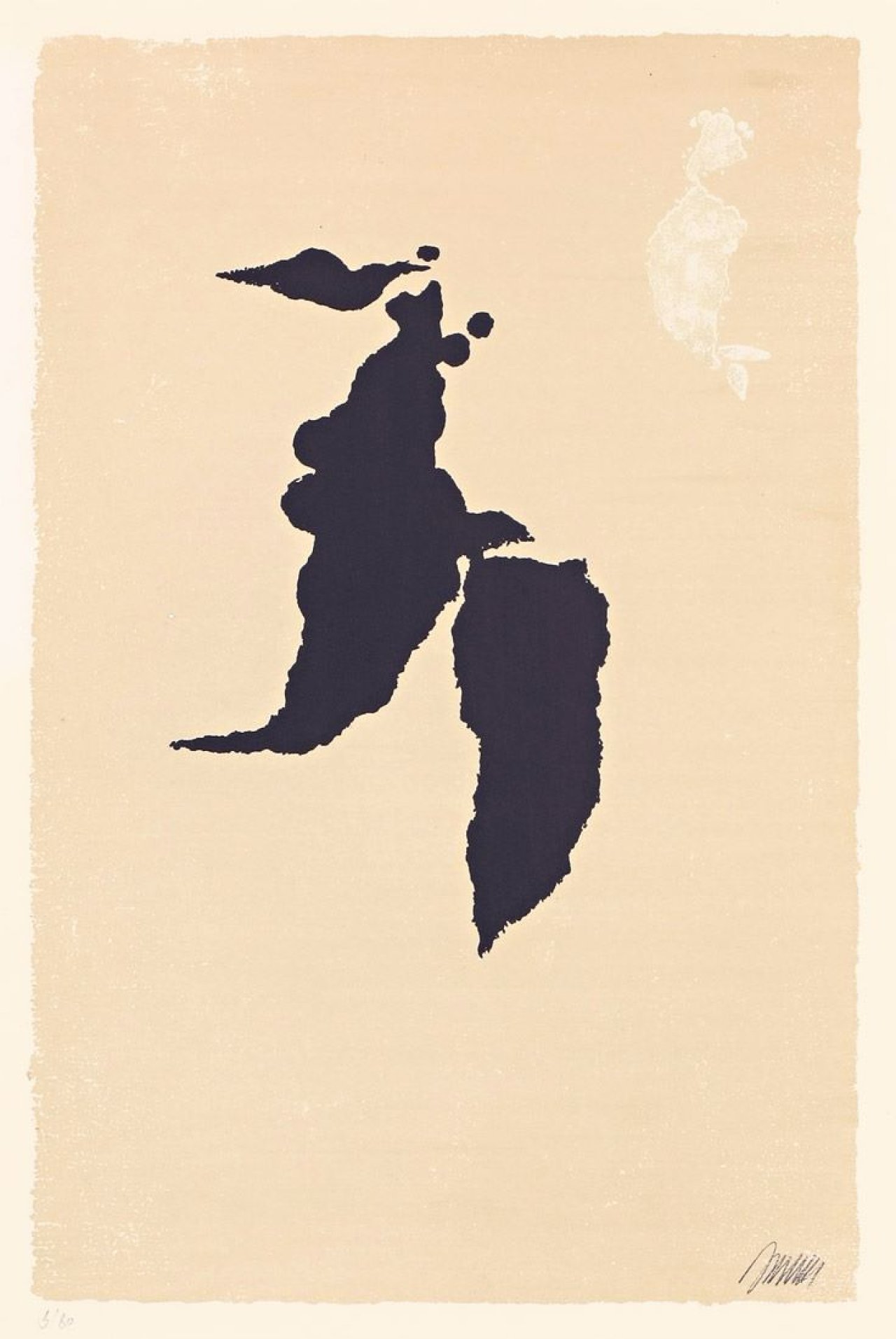 Auf diesem Bild ist das folgende Kunstwerk zu sehen: Willi Baumeister. „Tänzerin III“. 1954.