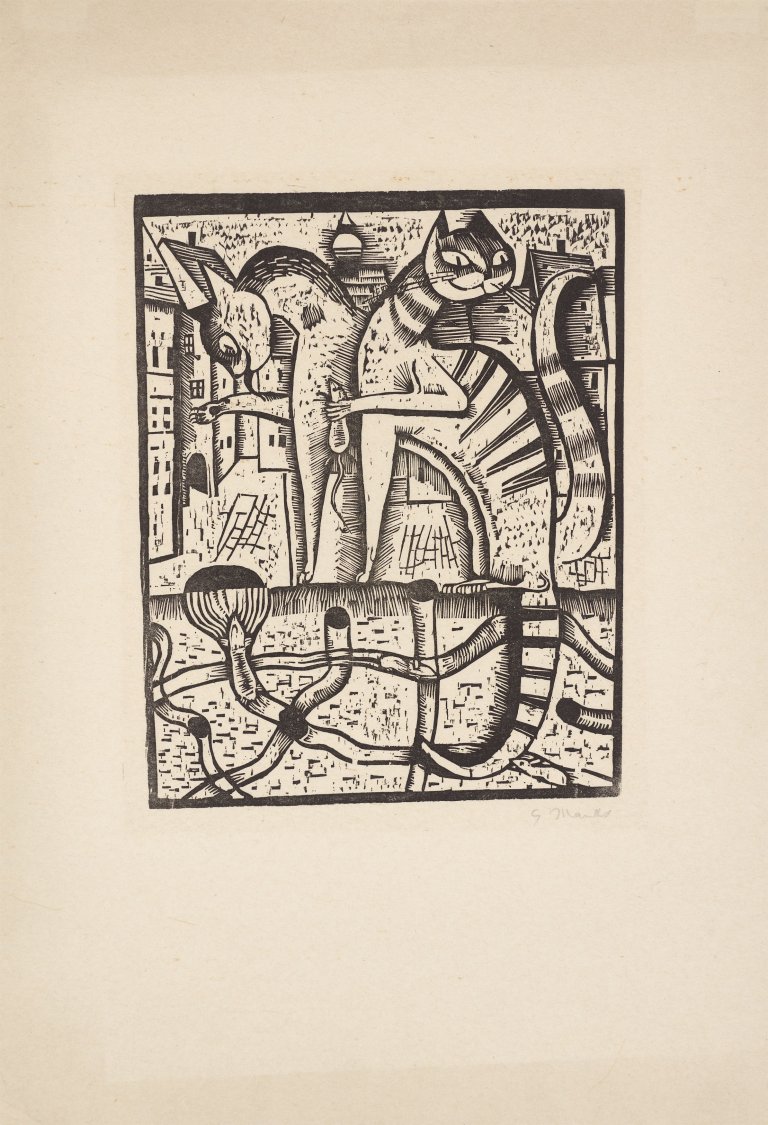 Auf diesem Bild ist das folgende Kunstwerk zu sehen: Gerhard Marcks. „Hohe Herrschaften“. 1922.