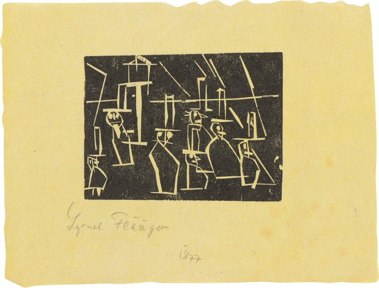 Auf diesem Bild ist das folgende Kunstwerk zu sehen: Lyonel Feininger. „Da-Da II“. 1919.