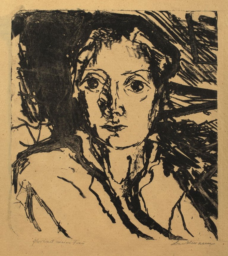 Auf diesem Bild ist das folgende Kunstwerk zu sehen: Max Beckmann. „Bildnis Mink“. 1917.