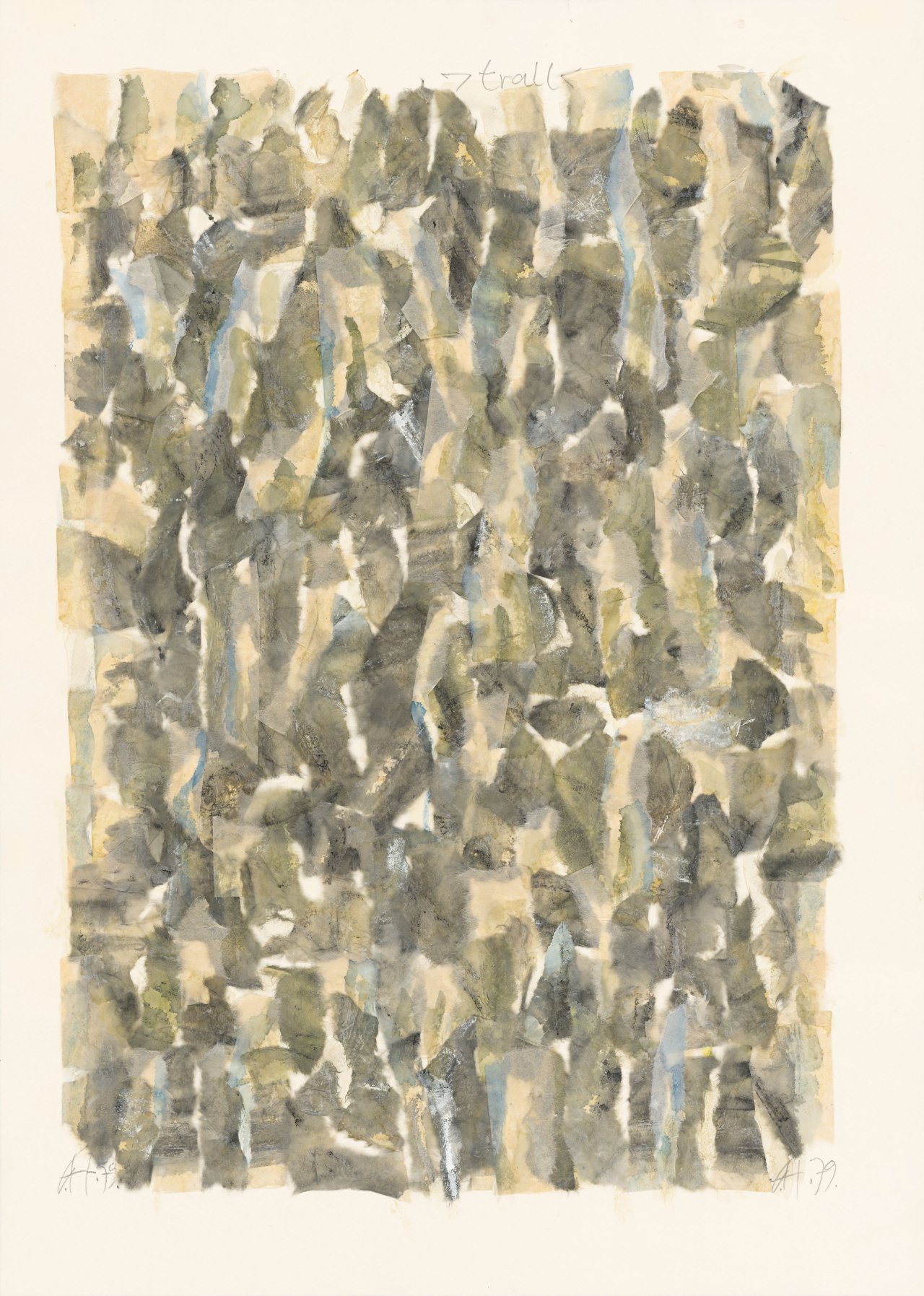 This picture shows the following artwork: Gerhard Hoehme. ”>trall<”. 1979.