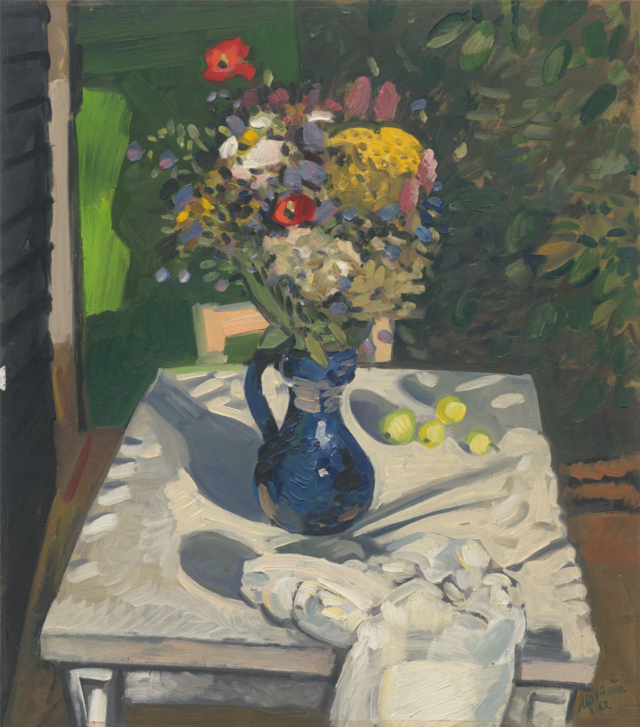 This picture shows the following artwork: Wolfgang Mattheuer. ”Blumenstilleben”. 1962.