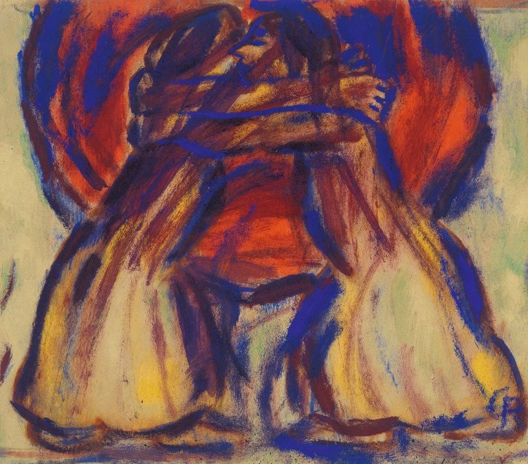 Auf diesem Bild ist das folgende Kunstwerk zu sehen: Christian Rohlfs. Begegnung. Um 1918.