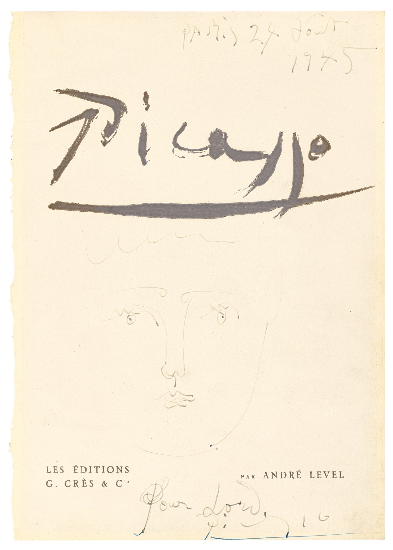 Auf diesem Bild ist das folgende Kunstwerk zu sehen: Pablo Picasso. Tete de femme. 1945.