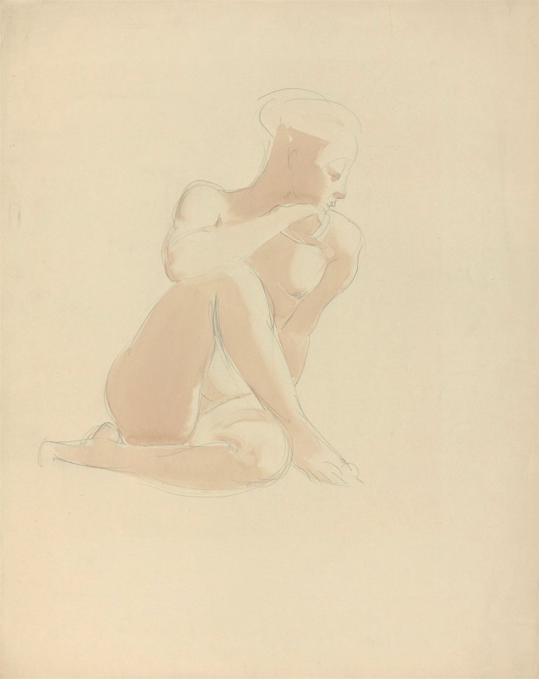 Auf diesem Bild ist das folgende Kunstwerk zu sehen: Georg Kolbe. Akt.