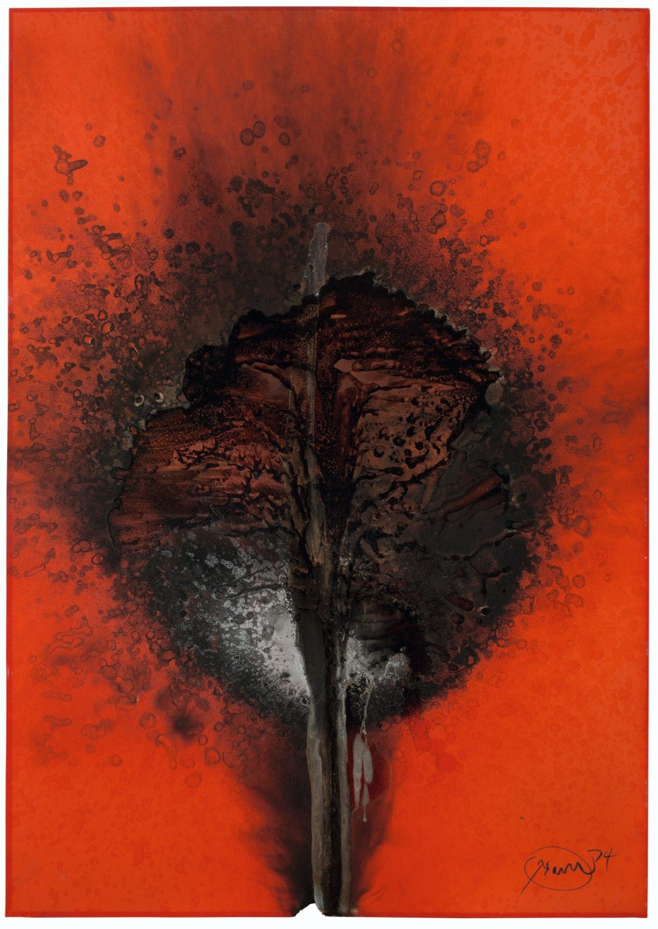 Auf diesem Bild ist das folgende Kunstwerk zu sehen: Otto Piene. Ohne Titel. 1974.