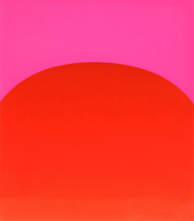 Auf diesem Bild ist das folgende Kunstwerk zu sehen: Rupprecht Geiger. „Ohne Titel“. 1994.