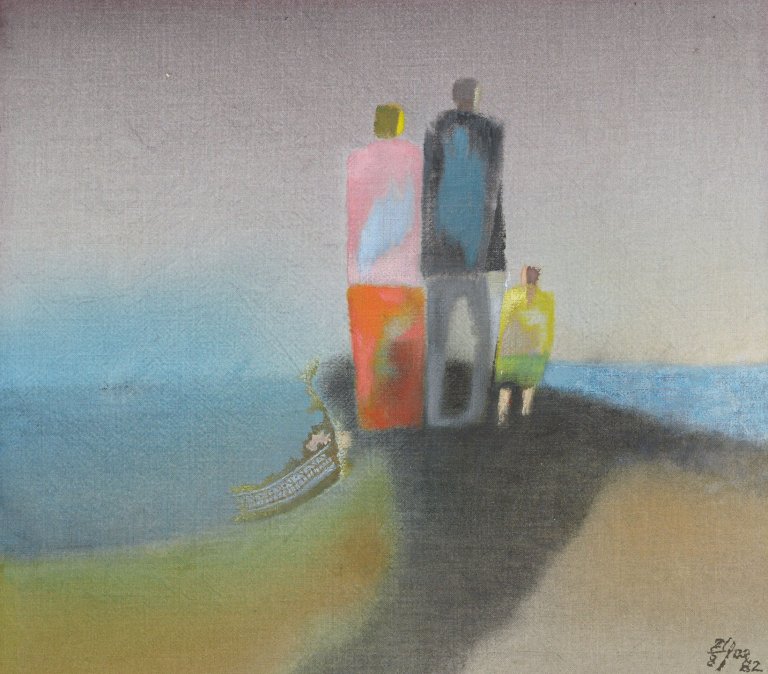 Auf diesem Bild ist das folgende Kunstwerk zu sehen: Hans Jaenisch. Ohne Titel. 1982.