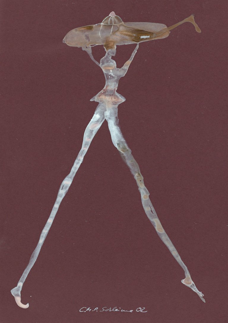 Auf diesem Bild ist das folgende Kunstwerk zu sehen: Cornelia Schleime. Laufende. 2002.