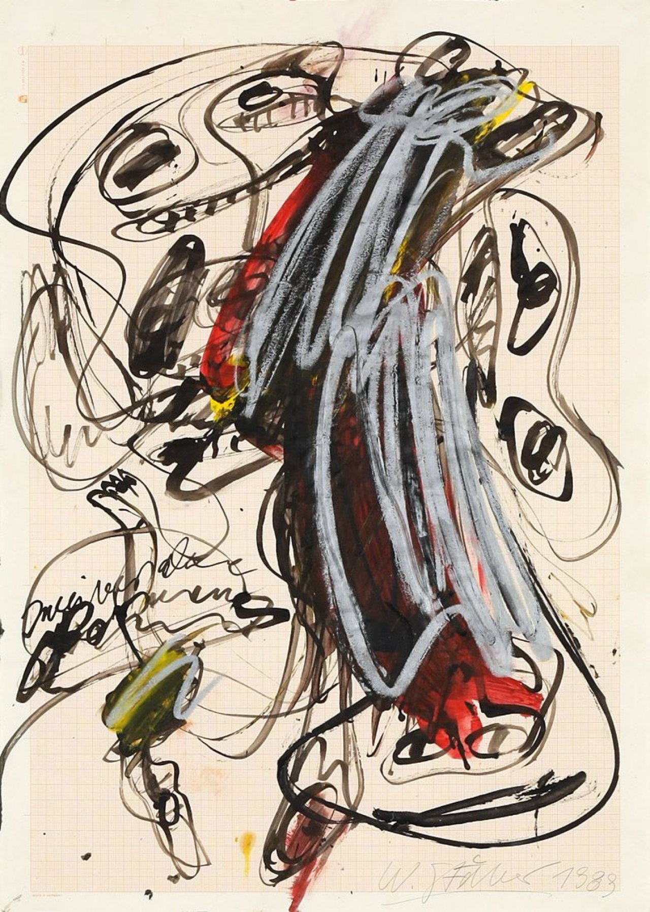 This picture shows the following artwork: Walter Stöhrer. Nadja11. 1989.
