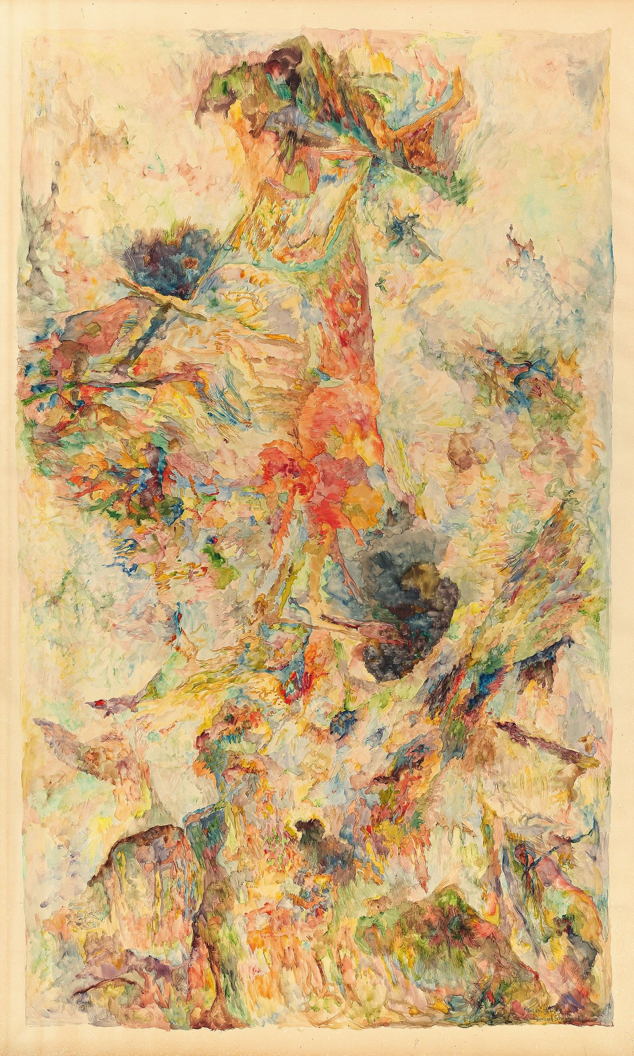 This picture shows the following artwork: Bernard Schultze. ”Das spitze Ding”. 1984.