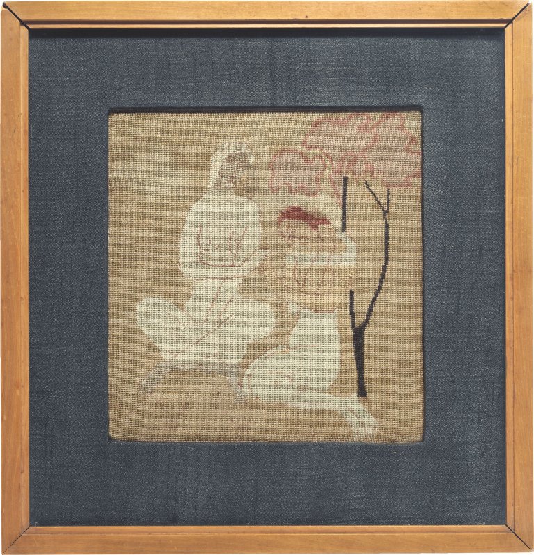 Auf diesem Bild ist das folgende Kunstwerk zu sehen: Moissey Kogan. Zwei sitzende Akte, Baum rechts. Um 1930.