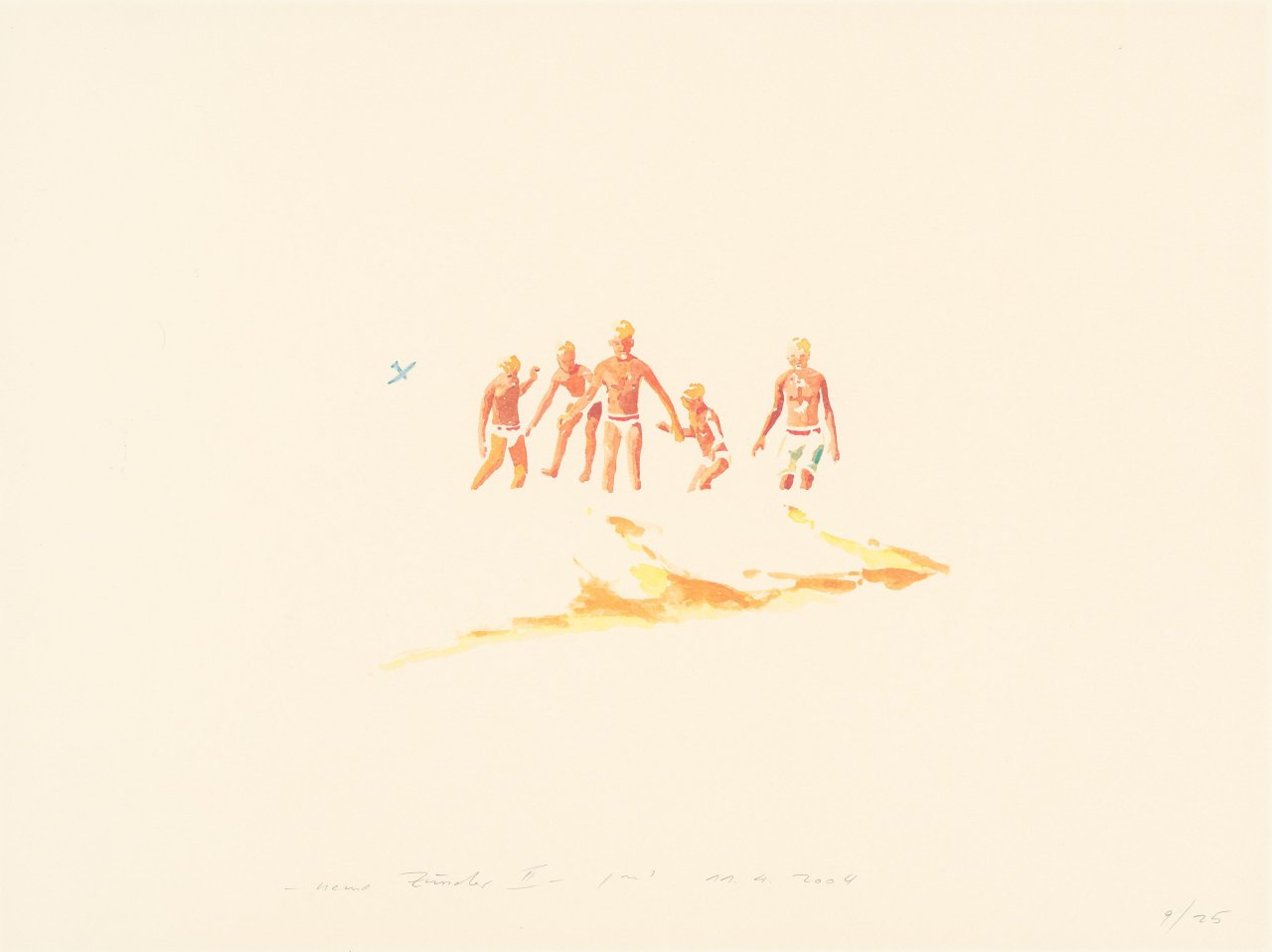 Auf diesem Bild ist das folgende Kunstwerk zu sehen: Norbert Bisky. „neue Zünder II“. 2004.