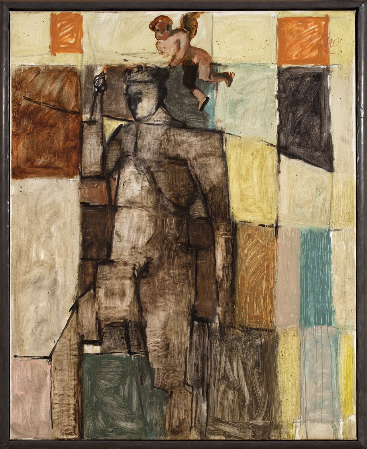Auf diesem Bild ist das folgende Kunstwerk zu sehen: Markus Lüpertz. „A Apoll is A Apoll is A Apoll ...“. 1990.