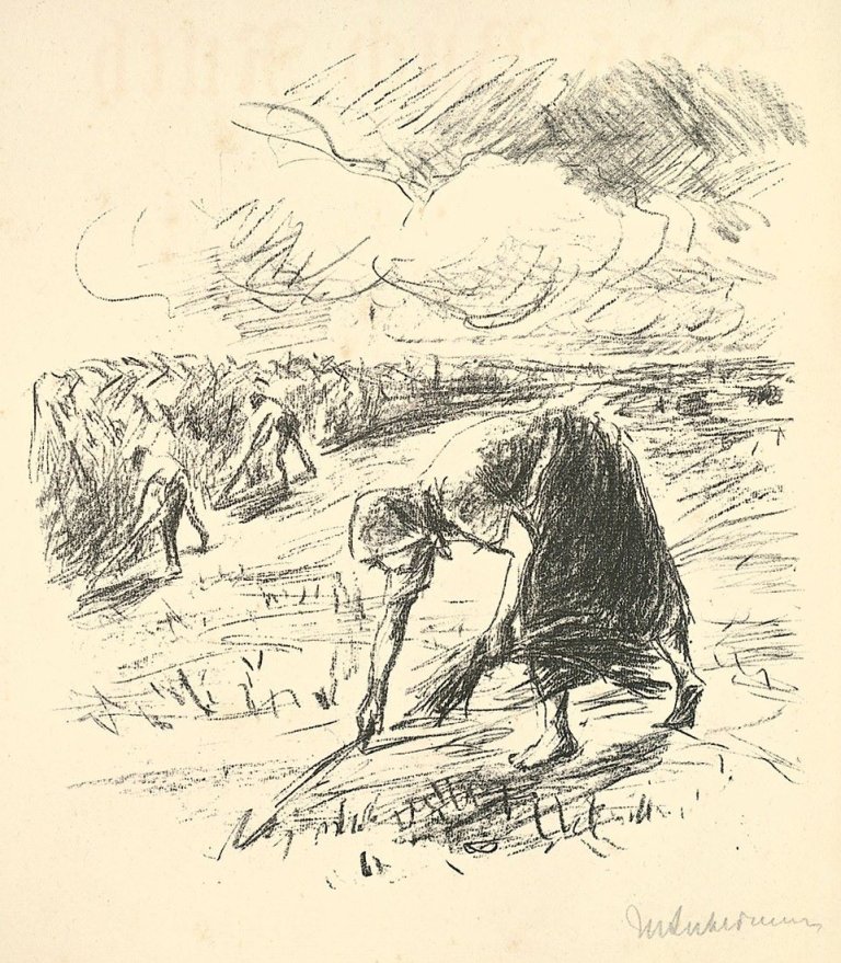 Auf diesem Bild ist das folgende Kunstwerk zu sehen: Max Liebermann. „Das Buch Ruth“. 1924.