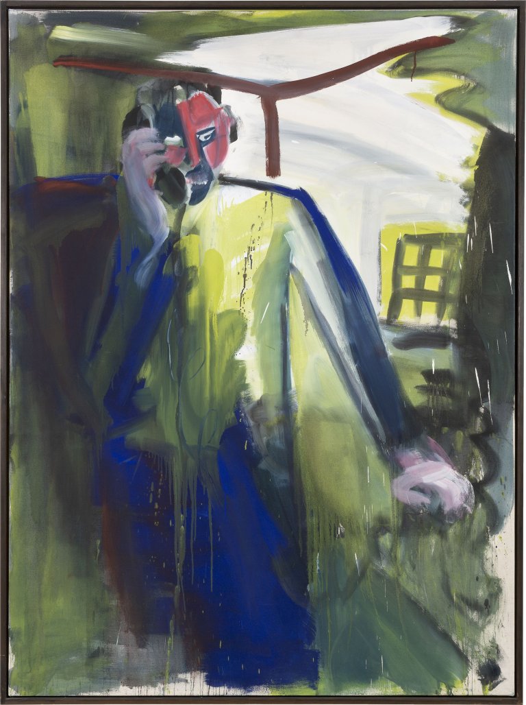 Auf diesem Bild ist das folgende Kunstwerk zu sehen: Karl Horst Hödicke. „Telefonzelle“. 1982.