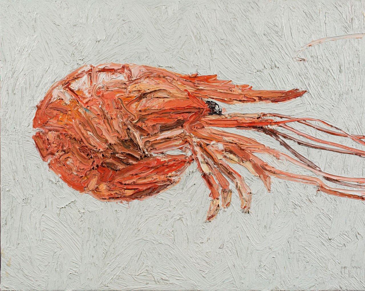 Auf diesem Bild ist das folgende Kunstwerk zu sehen: Ralph Fleck. „Giant River Prawn“. 1989.