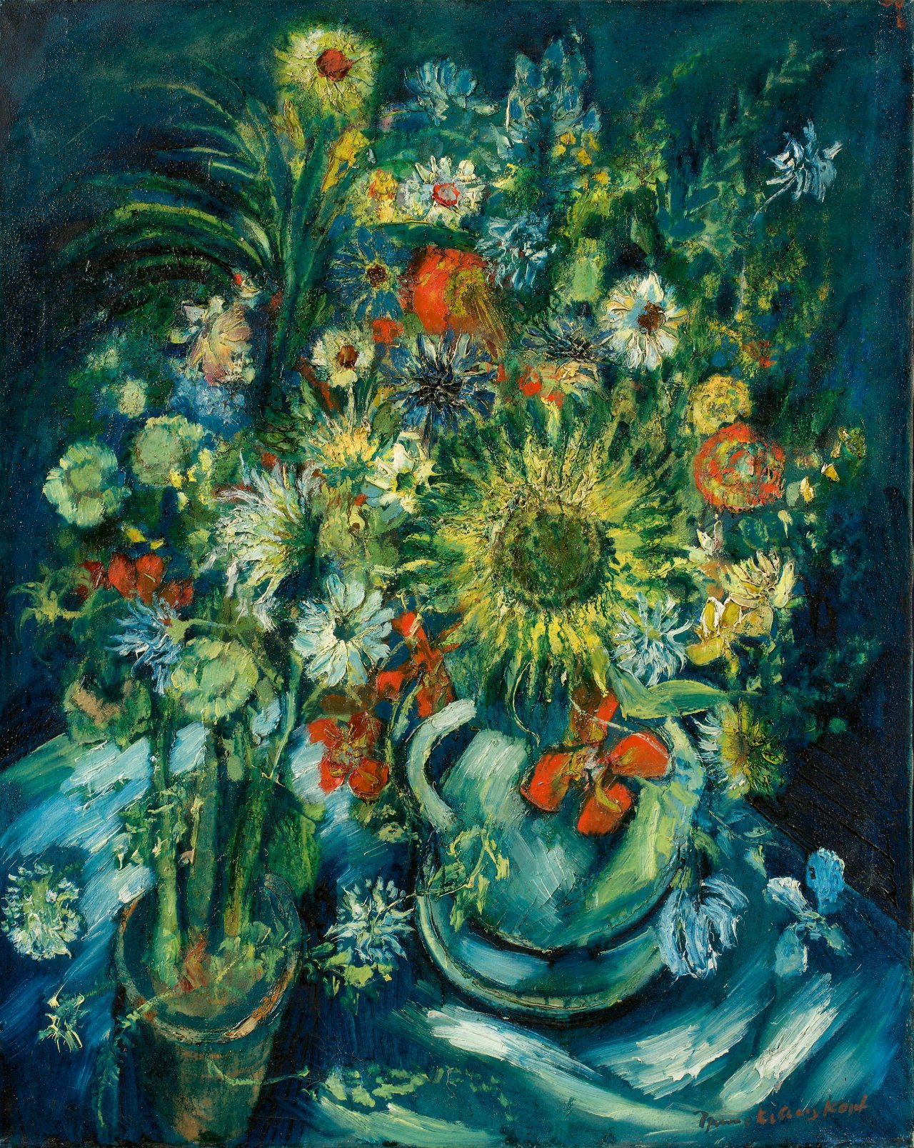 Auf diesem Bild ist das folgende Kunstwerk zu sehen: Bruno Krauskopf. Blumenstillleben. 1920er-Jahre.