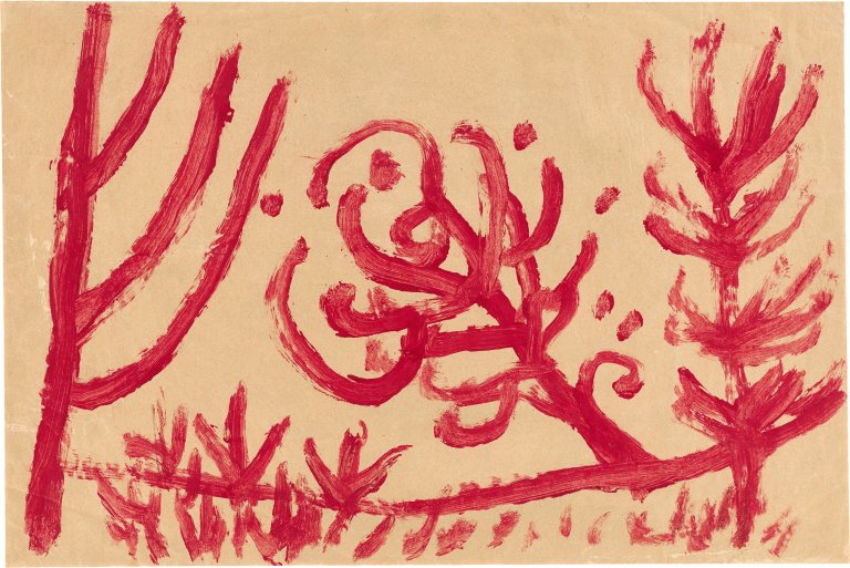 This picture shows the following artwork: Paul Klee. ”Drei Bäume”. 1940.