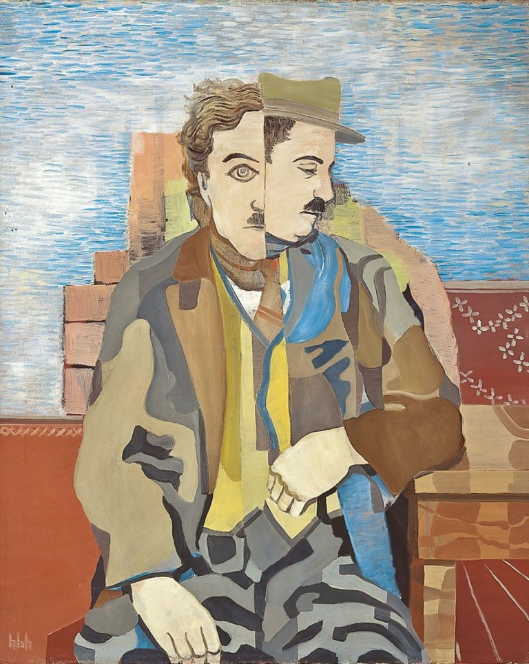 Auf diesem Bild ist das folgende Kunstwerk zu sehen: Herbert Behrens-Hangeler. „Chaplin“. (Vor) 1931.