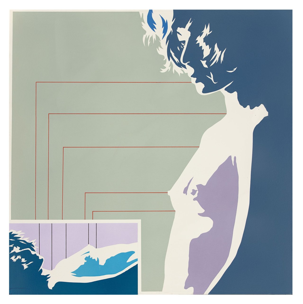 Auf diesem Bild ist das folgende Kunstwerk zu sehen: Werner Berges. „Mal oben, mal unten“. 1972.
