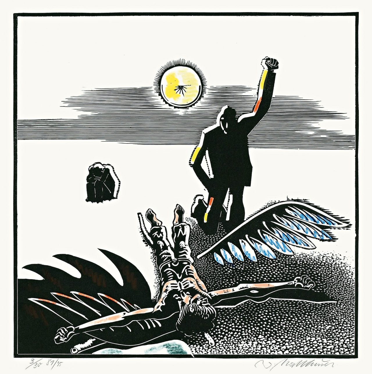 Auf diesem Bild ist das folgende Kunstwerk zu sehen: Wolfgang Mattheuer. „Trotz alledem“. 1981.