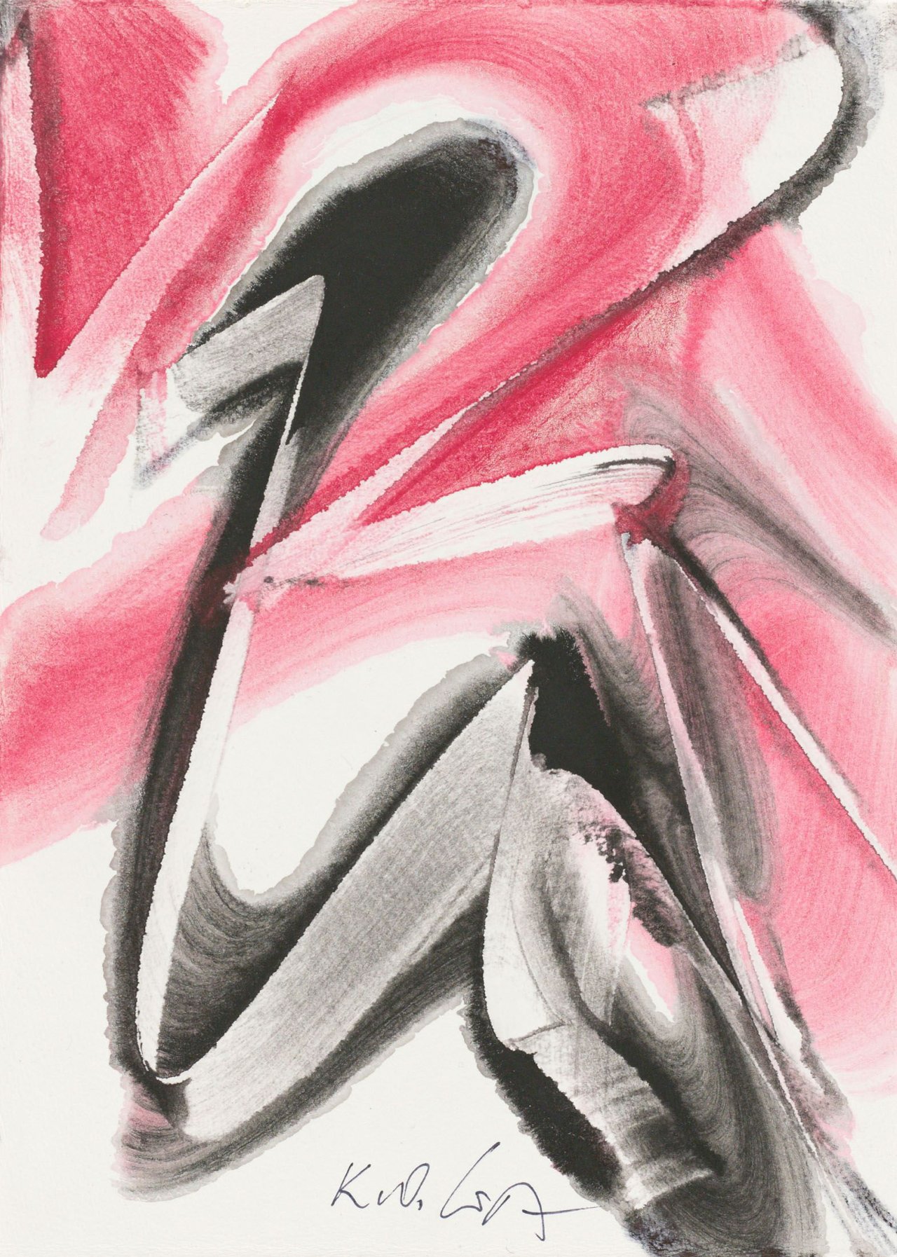 Auf diesem Bild ist das folgende Kunstwerk zu sehen: Karl Otto Götz. „Kryll 5“. 1994.