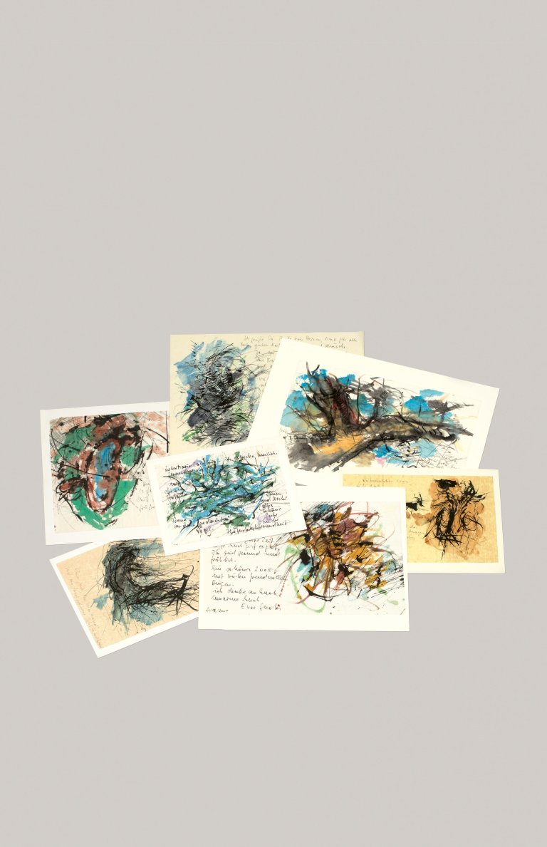 Auf diesem Bild ist das folgende Kunstwerk zu sehen: Gerda Lepke. Konvolut von Briefen an Ursula und Mário Calábria. 1989-2007.