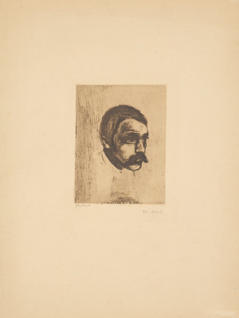This picture shows the following artwork: Edvard Munch. ”Sigbjørn Obsfelder”. 1897.