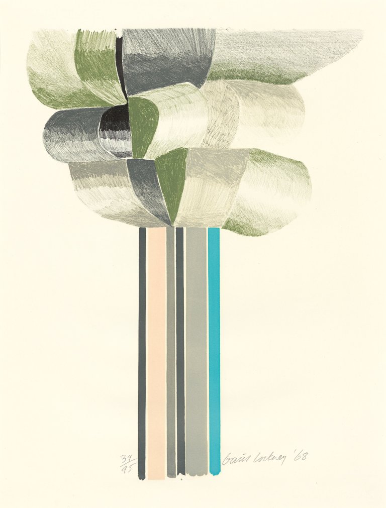 Auf diesem Bild ist das folgende Kunstwerk zu sehen: David Hockney. „Tree“. 1968.