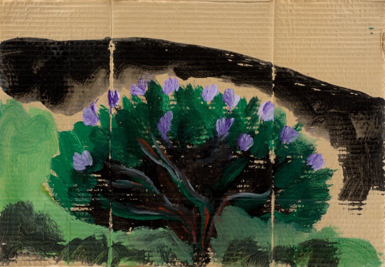 Auf diesem Bild ist das folgende Kunstwerk zu sehen: Karl Horst Hödicke. „Rhododendron“. 1996.