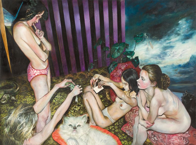 Auf diesem Bild ist das folgende Kunstwerk zu sehen: Martin Eder. „Die Schlaflosen“. 2007.