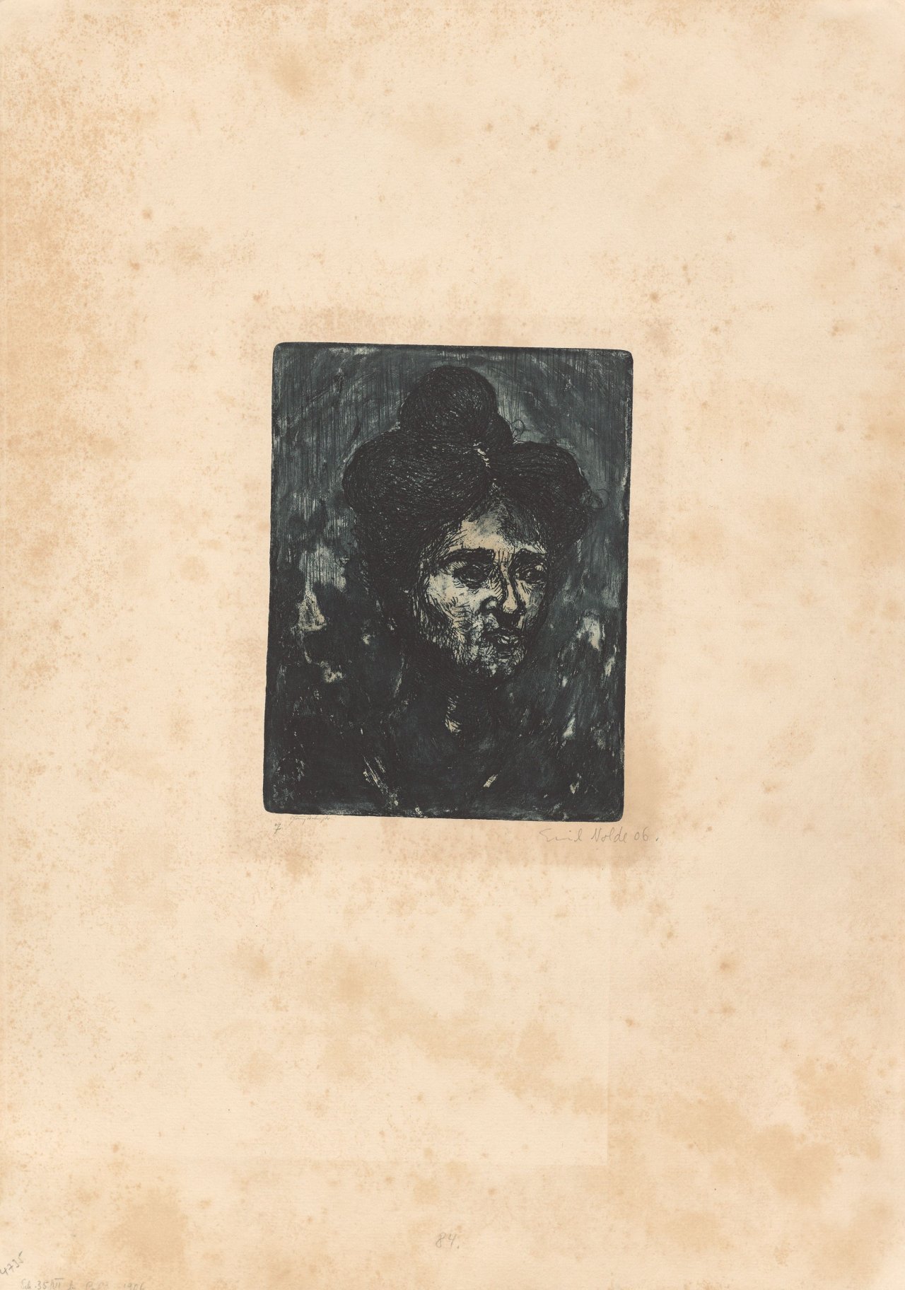 This picture shows the following artwork: Emil Nolde. ”Polin”. 1906.