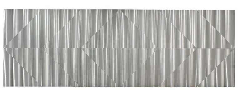 Auf diesem Bild ist das folgende Kunstwerk zu sehen: Getulio Alviani. Ohne Titel. 1960er Jahre.