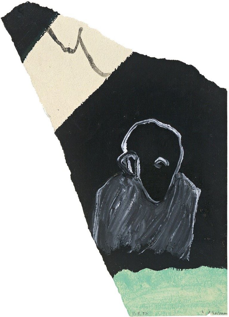 Auf diesem Bild ist das folgende Kunstwerk zu sehen: Max Neumann. Ohne Titel. 1987.