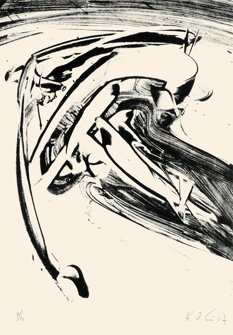 Auf diesem Bild ist das folgende Kunstwerk zu sehen: Karl Otto Götz. Ohne Titel. um 1965.