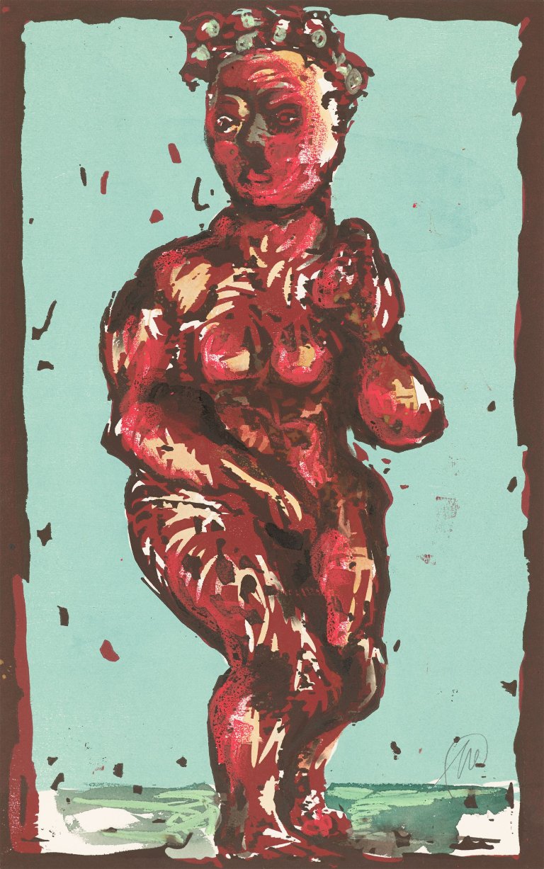Auf diesem Bild ist das folgende Kunstwerk zu sehen: Markus Lüpertz. „Aphrodite“. 2000.