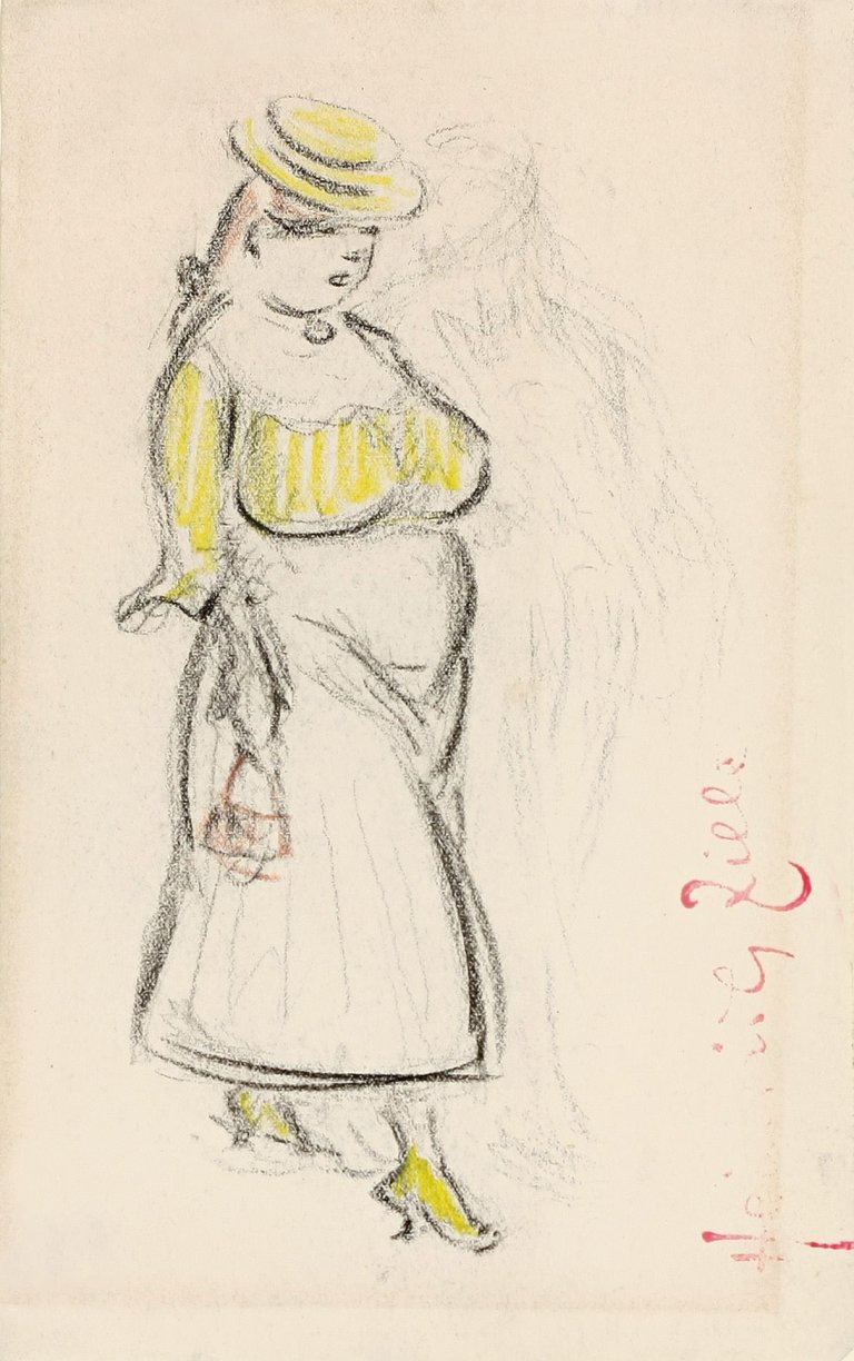 Auf diesem Bild ist das folgende Kunstwerk zu sehen: Heinrich Zille. Junge Frau.