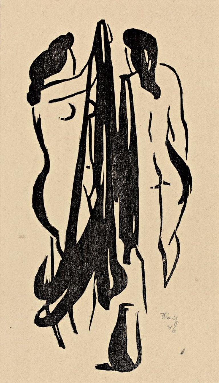 Auf diesem Bild ist das folgende Kunstwerk zu sehen:  Mappenwerk. „Grafik 1946. Galerie Gerd Rosen Berlin“. 1946.