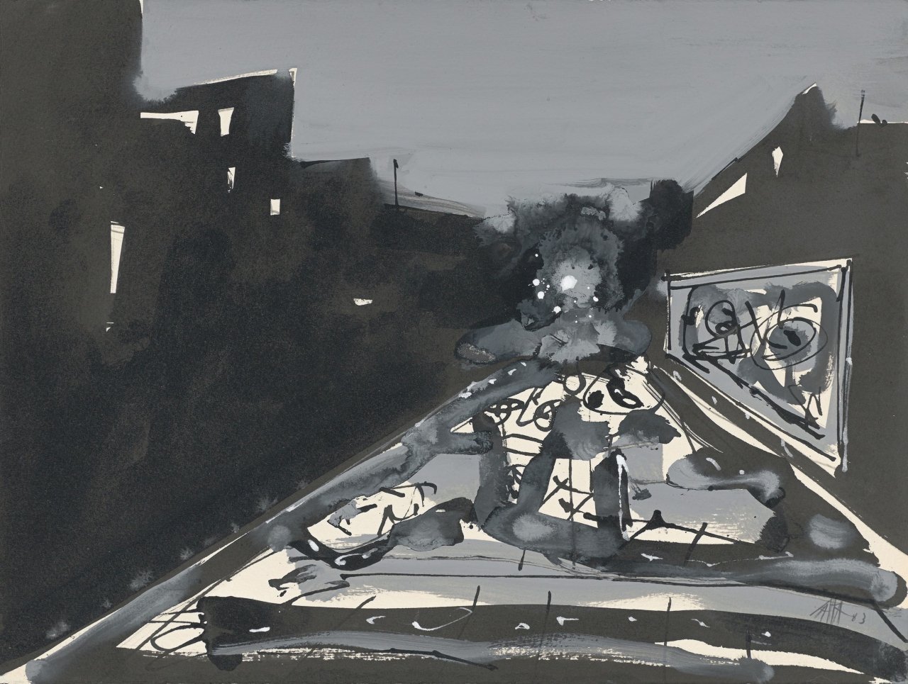 Auf diesem Bild ist das folgende Kunstwerk zu sehen: Antonio Saura. 1984. 1983.