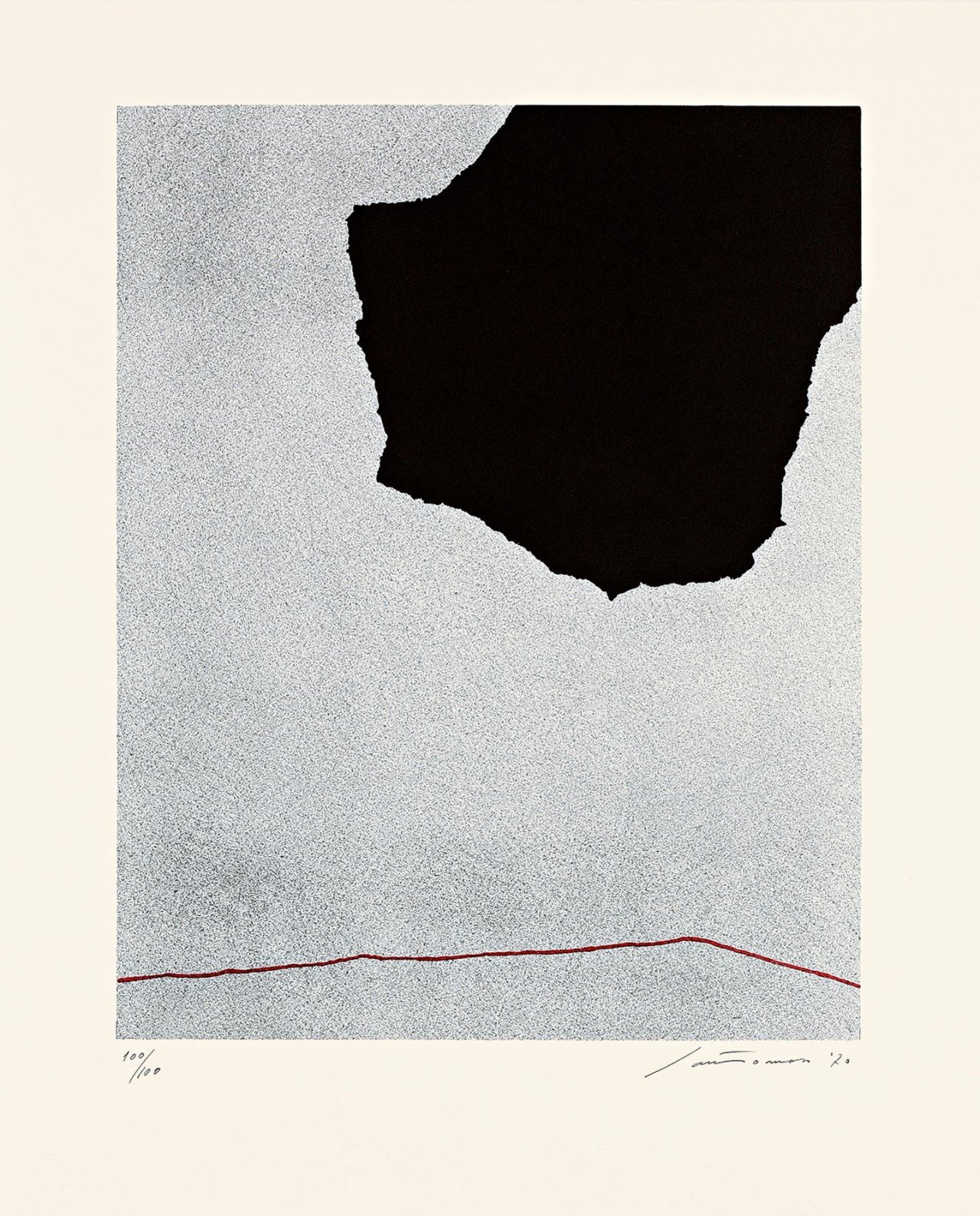 Auf diesem Bild ist das folgende Kunstwerk zu sehen: Giuseppe Santomaso. Ohne Titel. 1970.